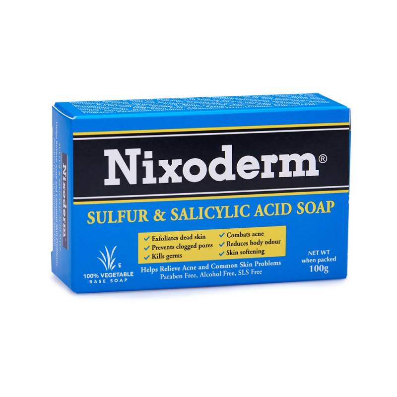 Nixoderm Sulfur & Salicylic Acid Soap 100g - DoctorOnCall Farmasi Online
