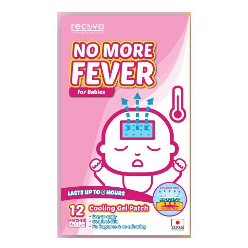Recova No More Fever Cooling Gel Patch (Babies) 12s - DoctorOnCall Farmasi Online