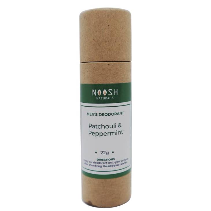 Noosh Naturals Patchoulli and Peppermint Men's Deodorant 64g - DoctorOnCall Farmasi Online