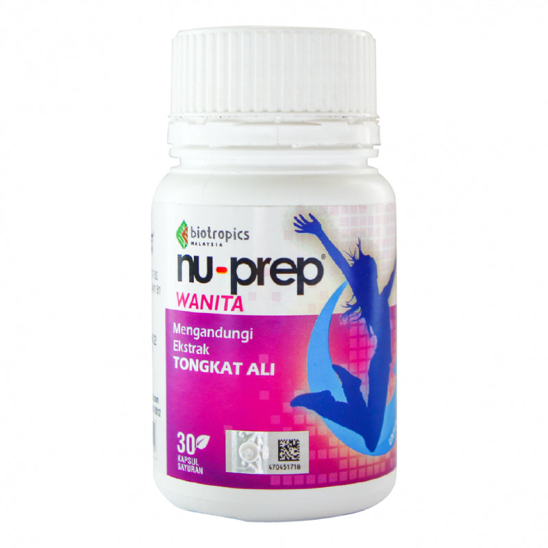 Nu-Prep Wanita Tongkat Ali Capsule 30s - DoctorOnCall Farmasi Online