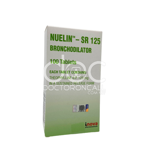Nuelin SR 125mg Tablet 20s (strip) - DoctorOnCall Online Pharmacy
