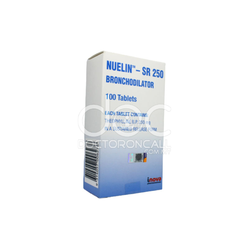 Nuelin SR 250mg Tablet 20s (strip) - DoctorOnCall Online Pharmacy