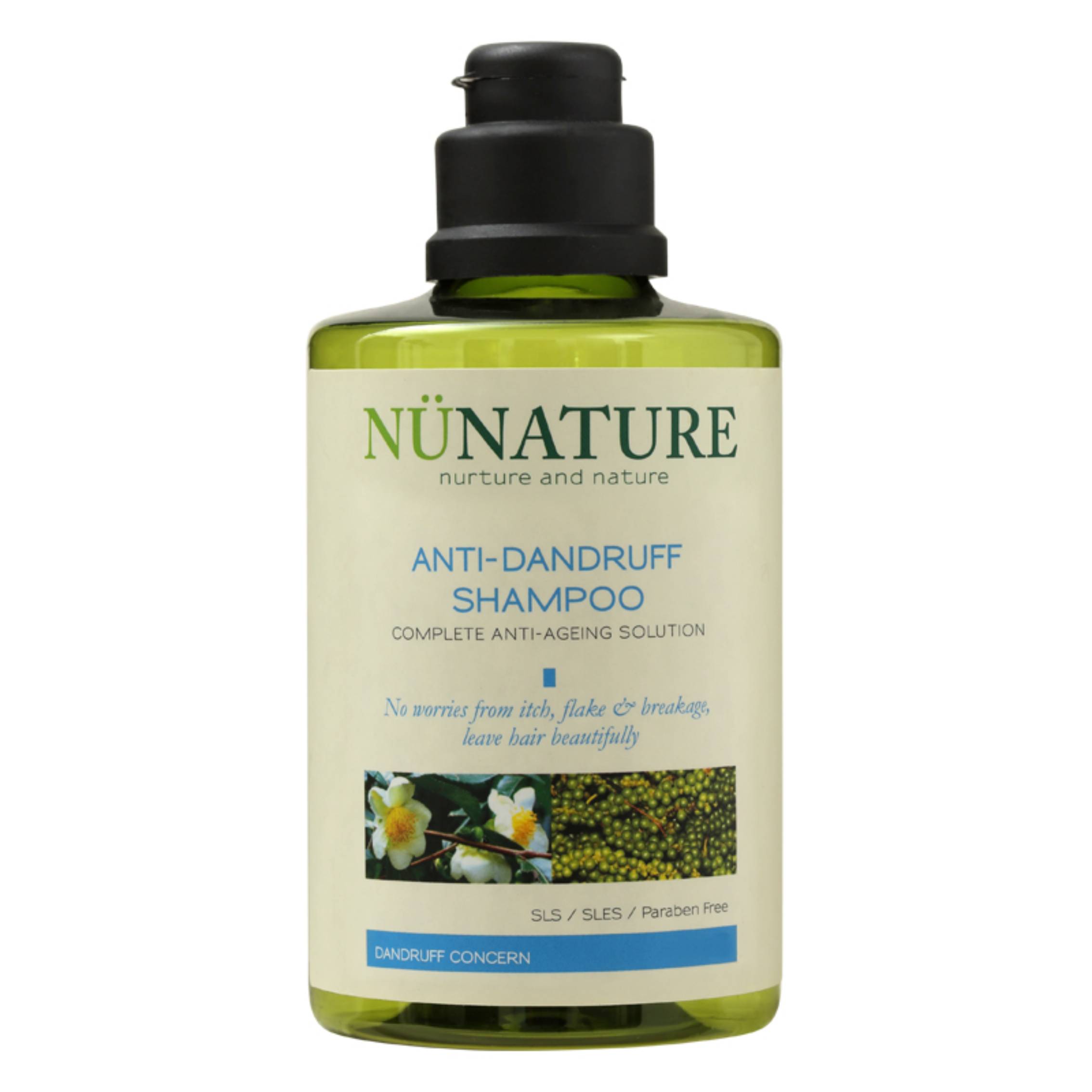 Nunature Anti-Dandruff Shampoo 250ml - DoctorOnCall Farmasi Online