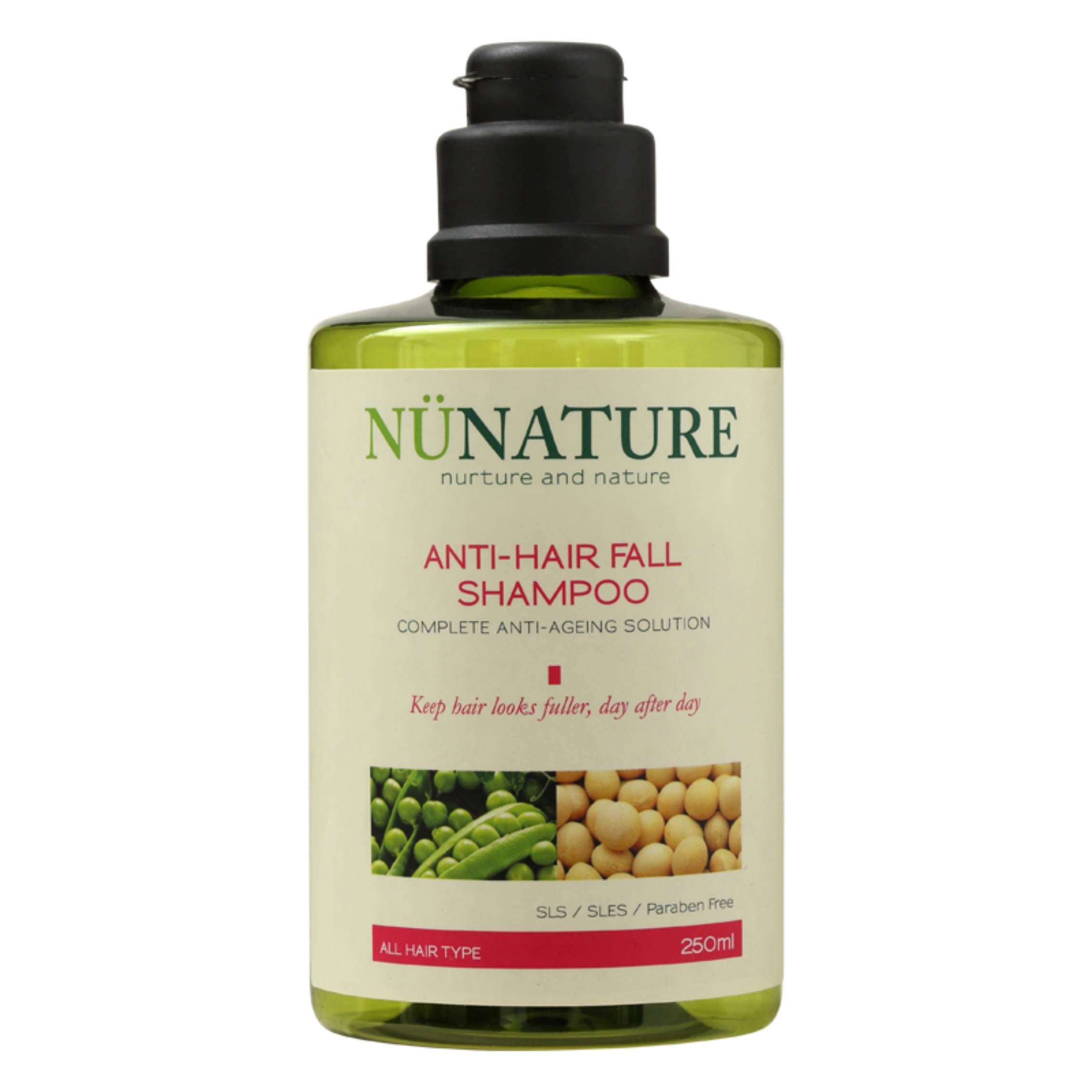 Nunature Anti-Hair Fall Shampoo 450ml - DoctorOnCall Farmasi Online