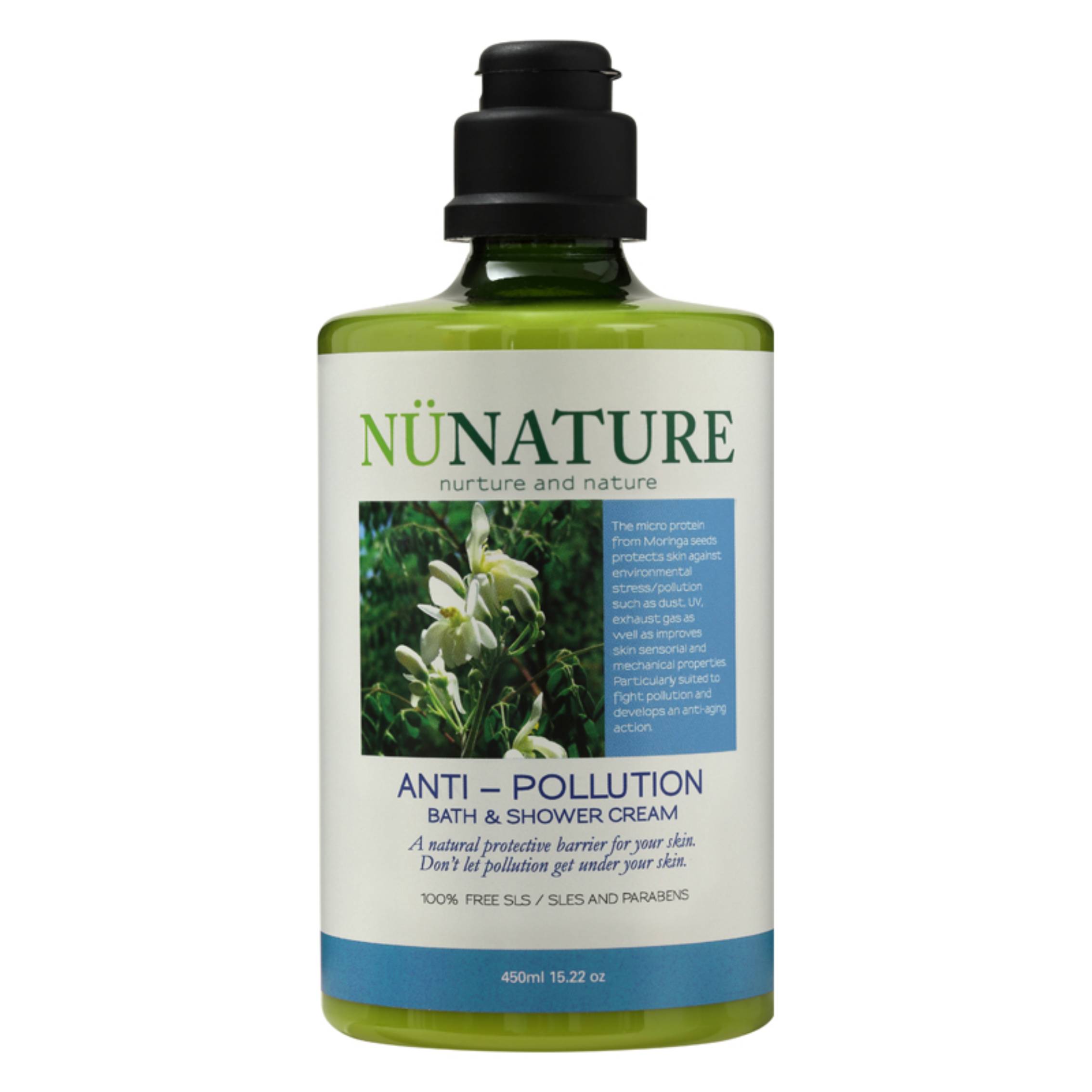 Nunature Anti-Pollution Bath & Shower Cream 450ml - DoctorOnCall Online Pharmacy