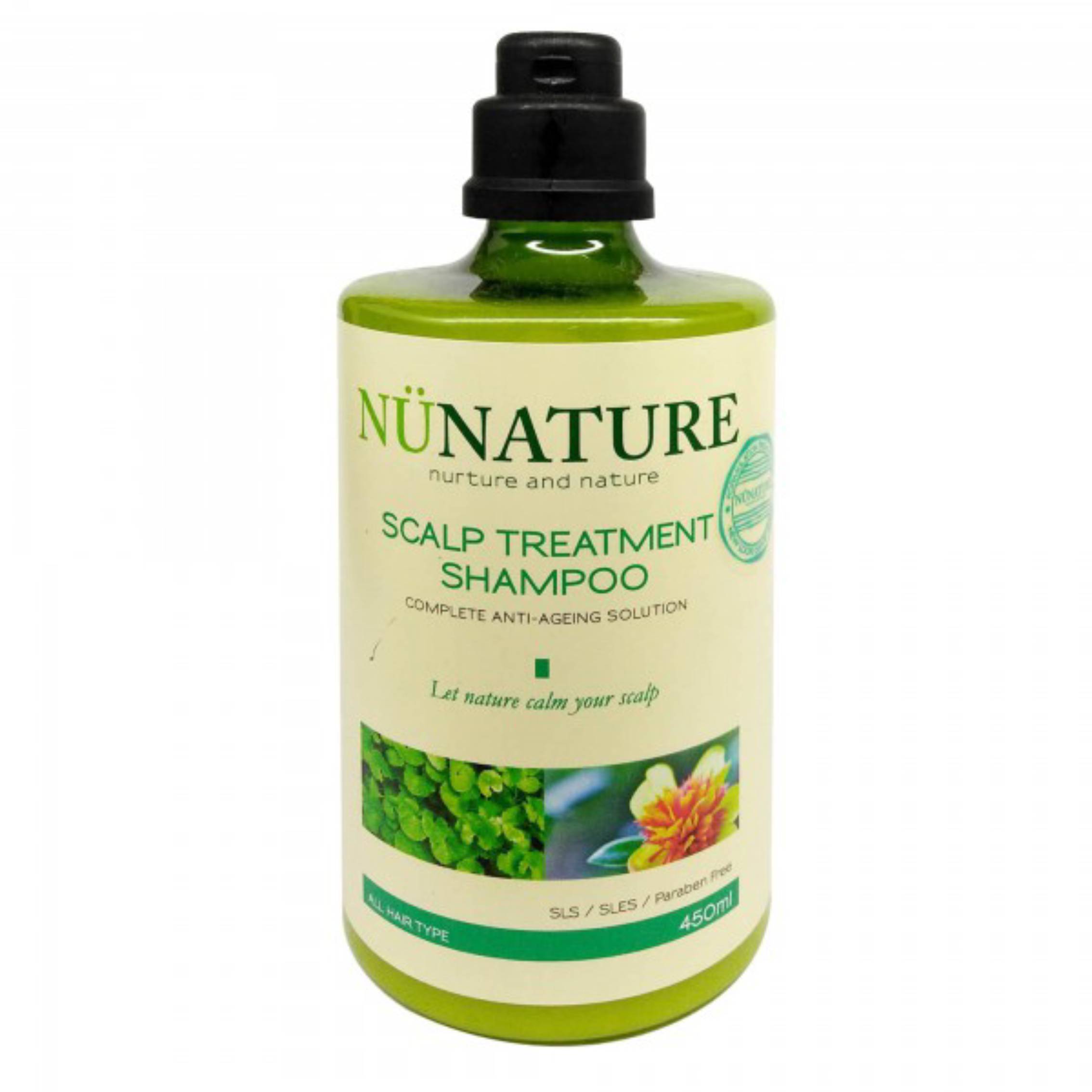 Nunature Scalp Treatment Shampoo 450ml - DoctorOnCall Farmasi Online