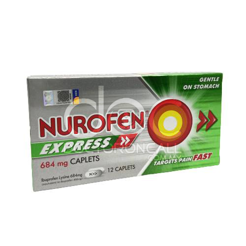 Nurofen Express 684mg Tablet 12s - DoctorOnCall Online Pharmacy