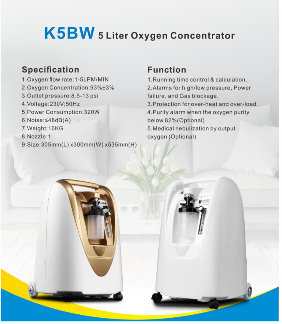 [Pre-Order] K5BW Oxygen Concentrator for Home Use (1 year warranty) 1s - DoctorOnCall Online Pharmacy