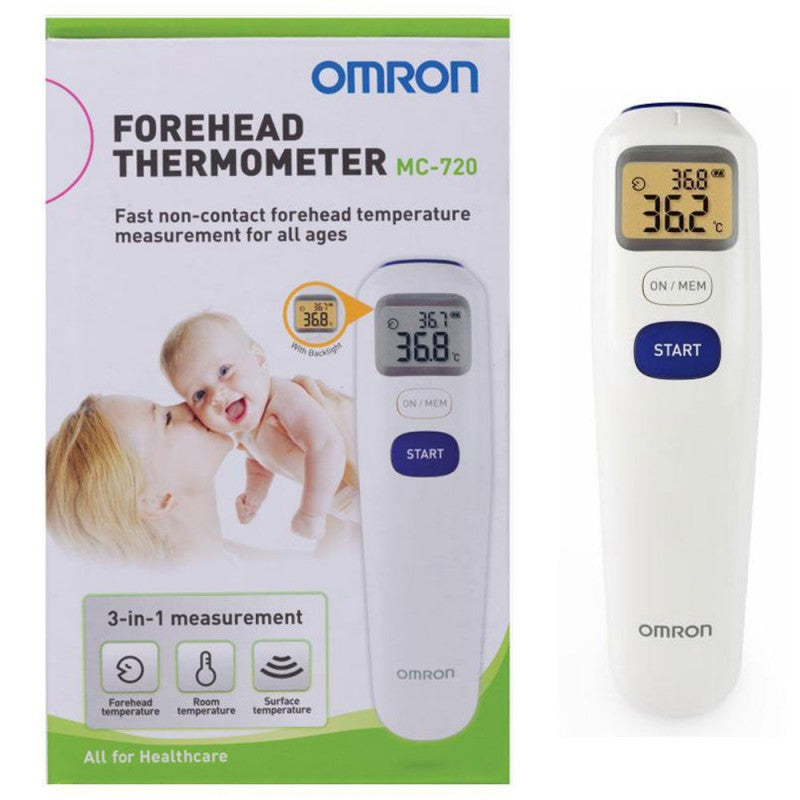 Omron Forehead Thermometer (MC-720-AP) 1s - DoctorOnCall Farmasi Online