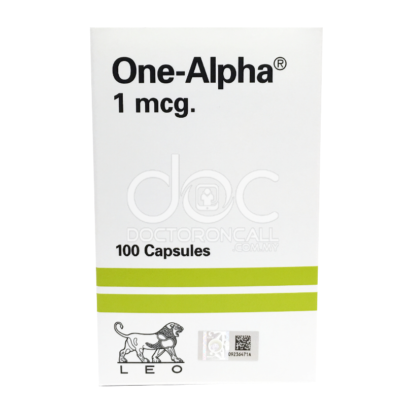 One-Alpha 1mcg Capsule 100s - DoctorOnCall Farmasi Online