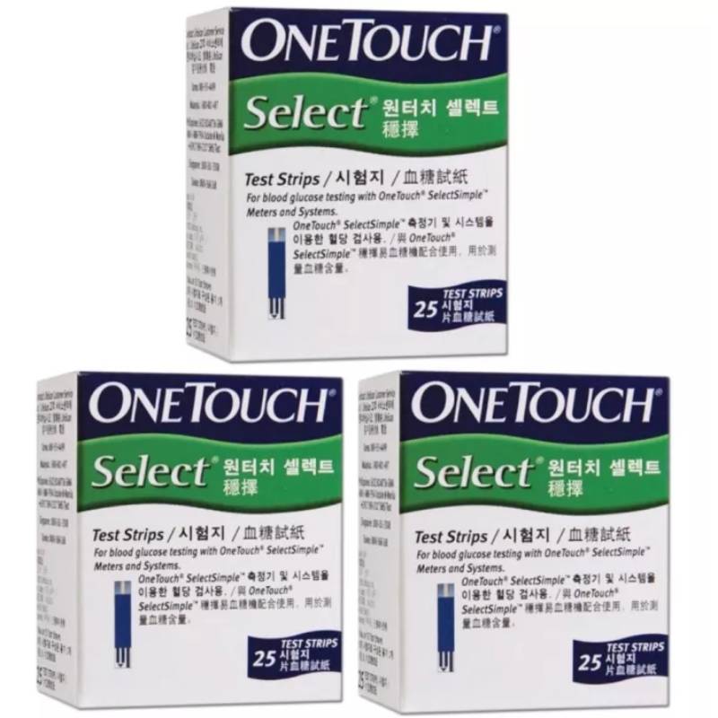 One Touch Select Test Strips 25s x3 - DoctorOnCall Farmasi Online