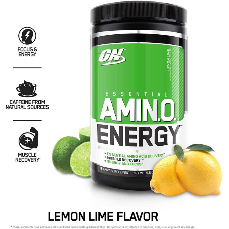 Optimum Nutrition Essential Amino Energy Lemon Lime Powder 0.6lb - DoctorOnCall Farmasi Online