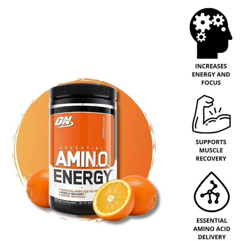 Optimum Nutrition Essential Amino Energy Orange Cooler Powder 0.6lb - DoctorOnCall Farmasi Online