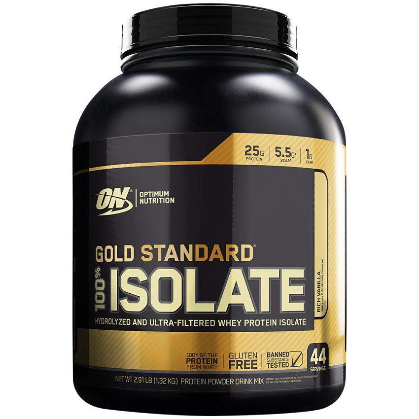 Optimum Nutrition Gold Standard 100% Isolate Rich Vanilla Powder 5.02lb - DoctorOnCall Farmasi Online