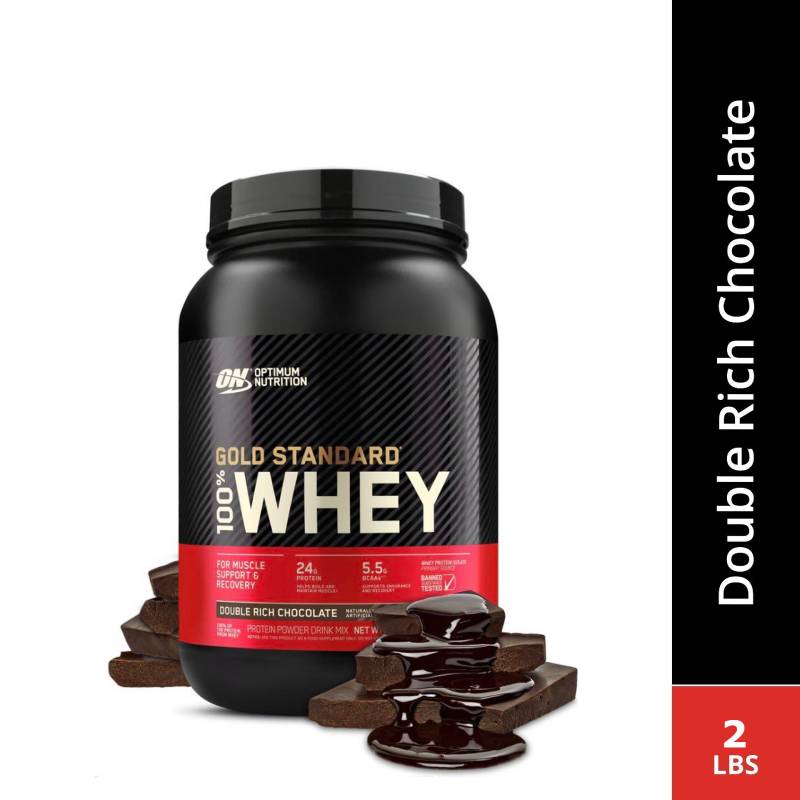 Optimum Nutrition Gold Standard 100% Whey Double Rich Chocolate Powder 2lbs - DoctorOnCall Online Pharmacy