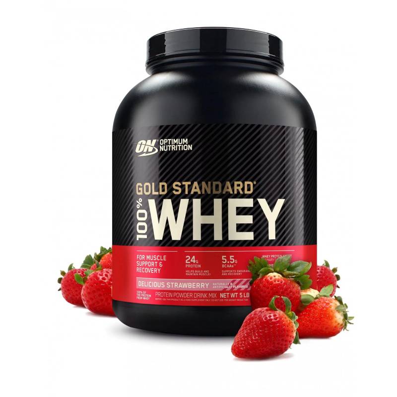 Optimum Nutrition Gold Standard 100% Whey Strawberry Powder 5lbs - DoctorOnCall Online Pharmacy