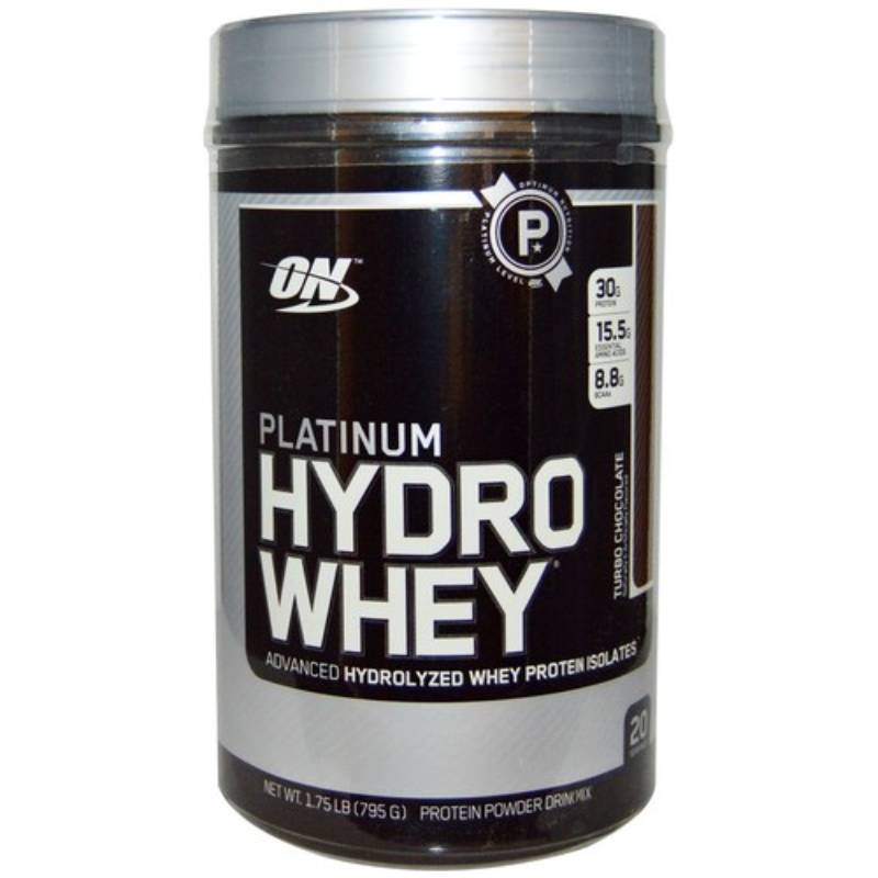 Optimum Nutrition Platinum Hydro Whey Turbo Chocolate Powder 795g - DoctorOnCall Farmasi Online