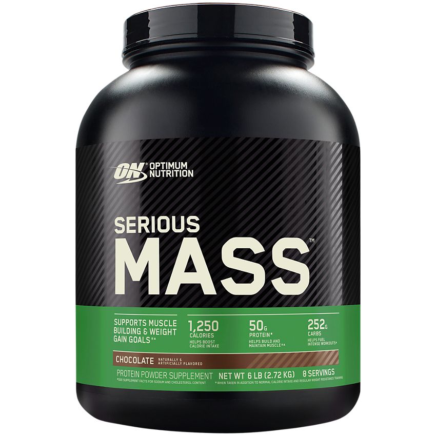 Optimum Nutrition Serious Mass Chocolate Powder 6lbs - DoctorOnCall Farmasi Online