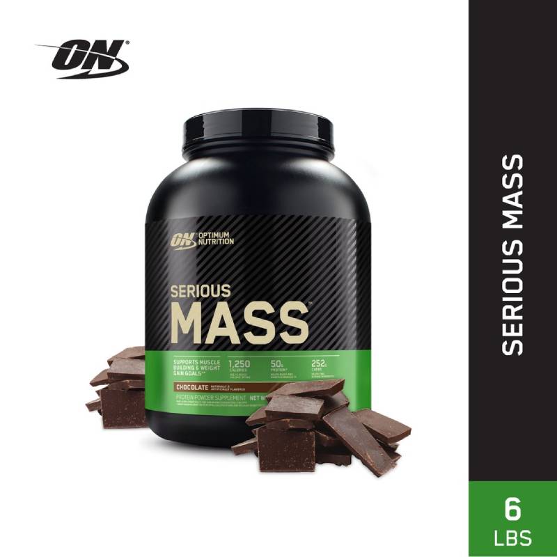 Optimum Nutrition Serious Mass Chocolate Powder 6lbs - DoctorOnCall Farmasi Online