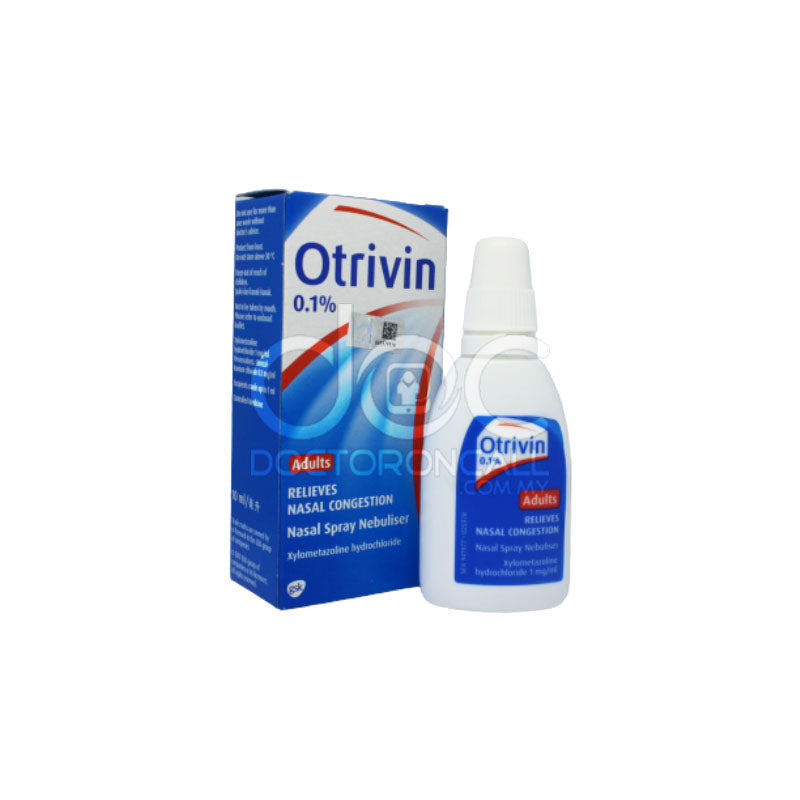 Otrivin 0.1% Nasal Spray 10ml - DoctorOnCall Online Pharmacy