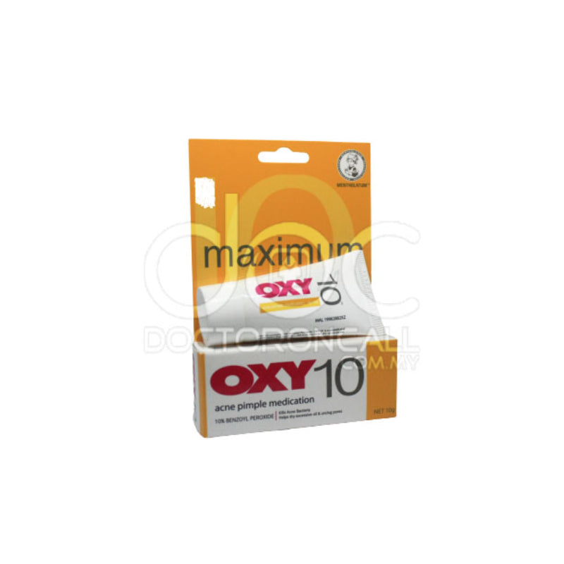 Oxy 10 Acne Pimple Medication 10g - DoctorOnCall Farmasi Online