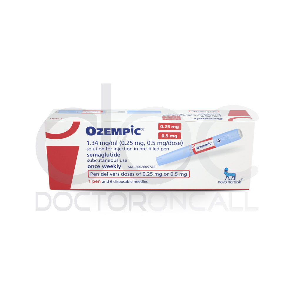 Ozempic 1.34mg/ml (0.25mg, 0.5mg/dose) Pre-filled Pen 1.5ml x1 (pen) - DoctorOnCall Farmasi Online