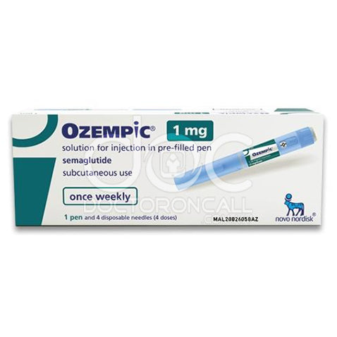 Ozempic 1.34mg/ml (1mg/dose) Pre-filled Pen 3ml x1 (pen) - DoctorOnCall Farmasi Online