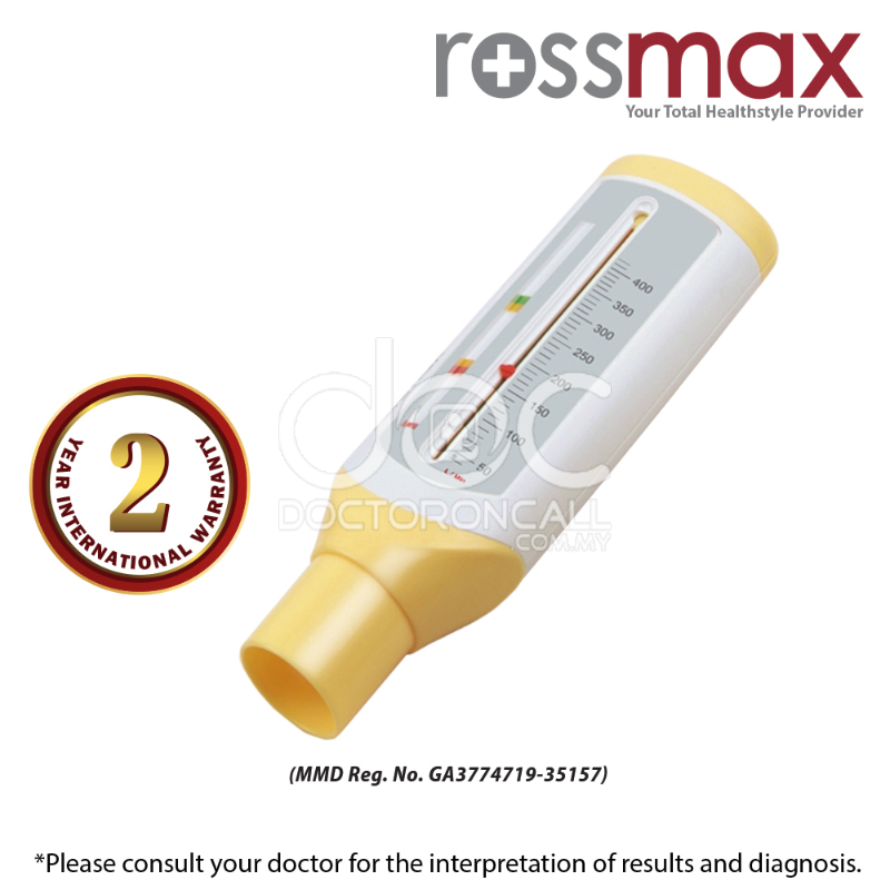 Rossmax Child Peak Flow Meter with Color-coded Indicators (PF120C) - 1s - DoctorOnCall Online Pharmacy