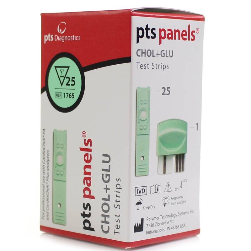 PTS Cholesterol + Glucose Test Strip 25s - DoctorOnCall Online Pharmacy