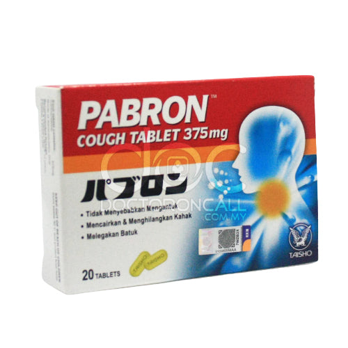 Pabron Cough Tablet 20s - DoctorOnCall Farmasi Online