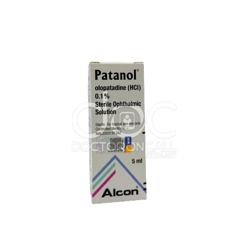 Patanol 0.1% Eye Drop Solution - 5ml - DoctorOnCall Online Pharmacy