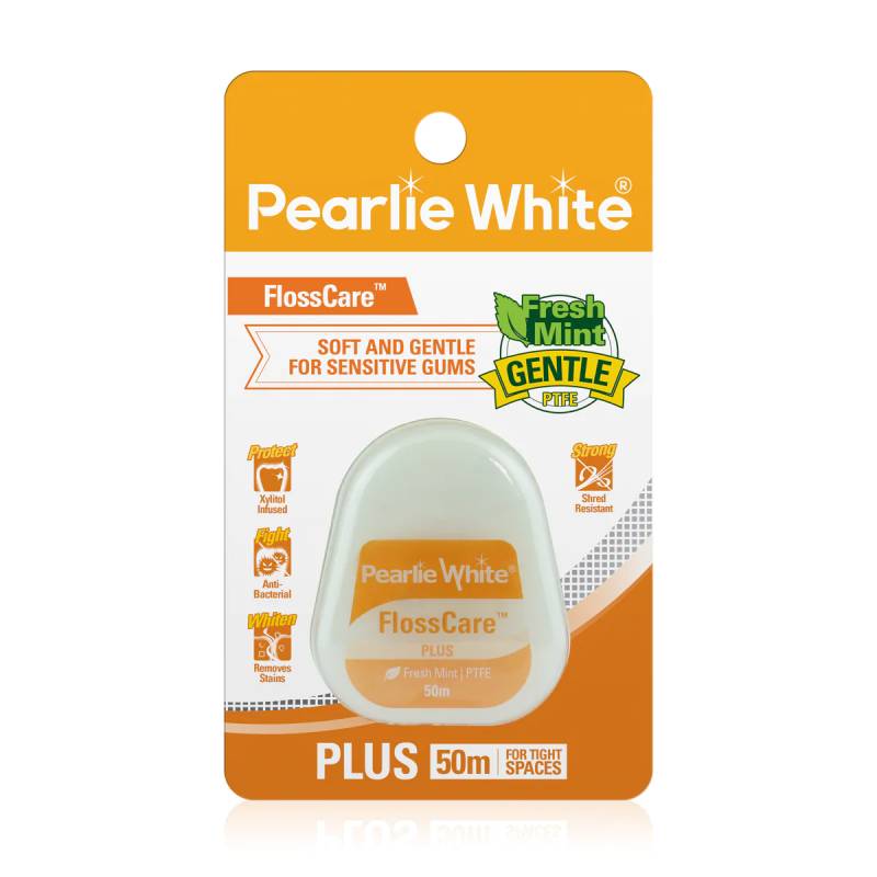Pearlie White Plus Fresh Mint PTFE Flosscare 50m - DoctorOnCall Online Pharmacy