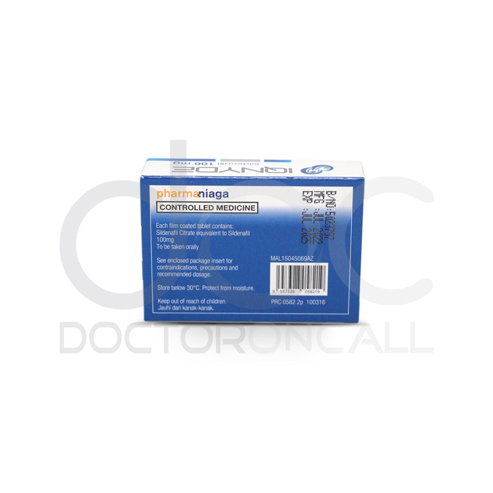 Pharmaniaga Iqnyde 100mg Tablet 4s - DoctorOnCall Farmasi Online