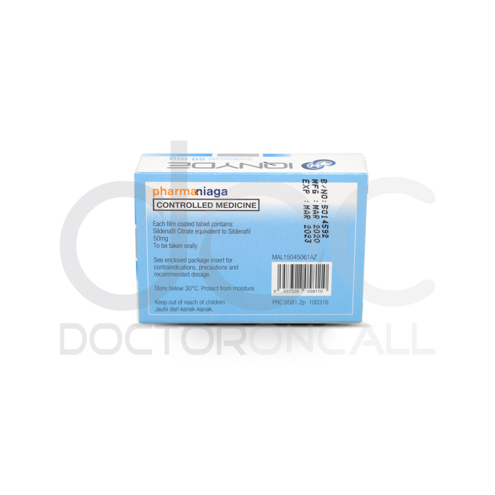 Pharmaniaga Iqnyde 50mg Tablet 4s - DoctorOnCall Online Pharmacy