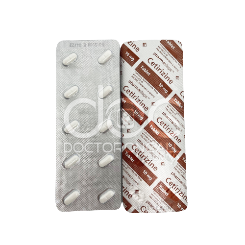 Pharmaniaga Cetirizine 10mg Tablet - DoctorOnCall Farmasi Online