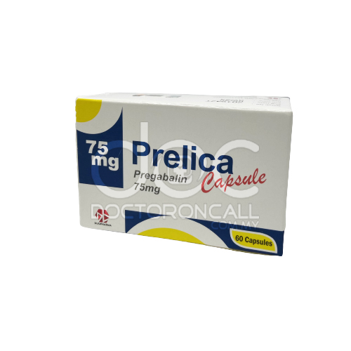 Prelica 75mg Capsule - 60s - DoctorOnCall Online Pharmacy