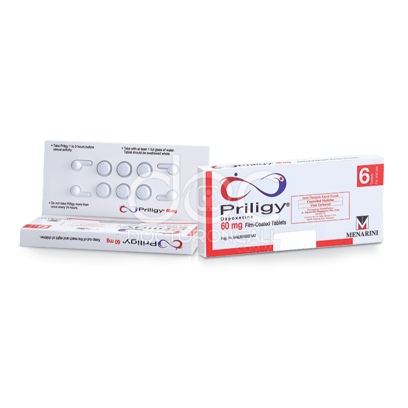 Priligy 60mg Tablet 3s - DoctorOnCall Online Pharmacy