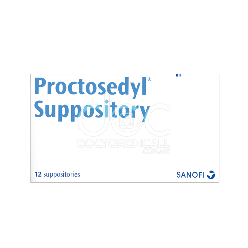 Proctosedyl Suppository - 12s - DoctorOnCall Online Pharmacy