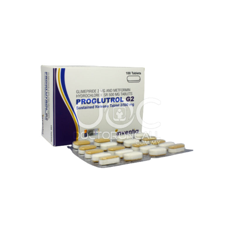 Proglutrol G2 2/500mg SR Tablet - 100s - DoctorOnCall Farmasi Online