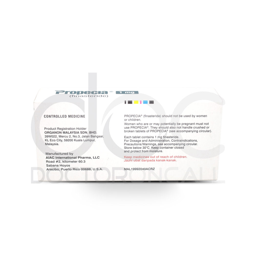 Propecia 1mg Tablet 28s - DoctorOnCall Farmasi Online