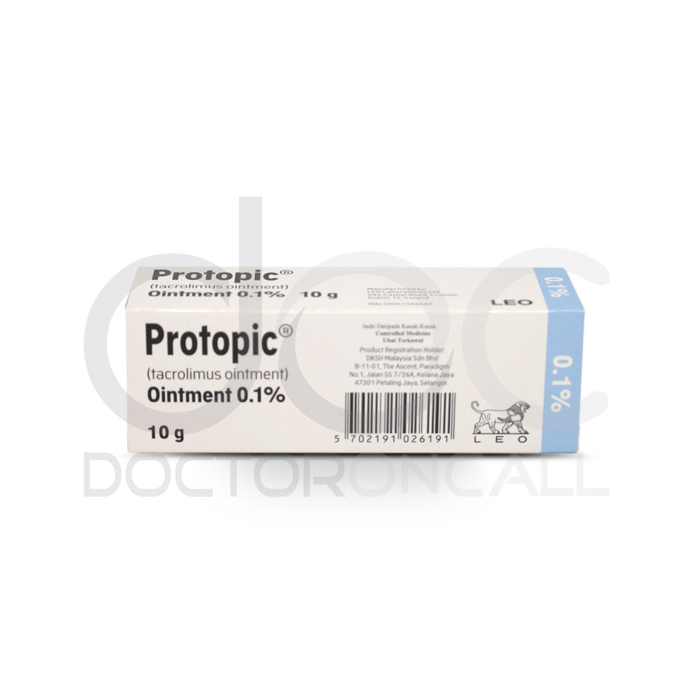 Protopic 0.1% Ointment 10g - DoctorOnCall Online Pharmacy