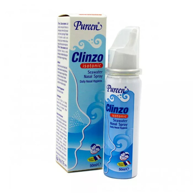 Pureen Clinzo Isotonic Seawater Nasal Spray 50ml - DoctorOnCall Farmasi Online