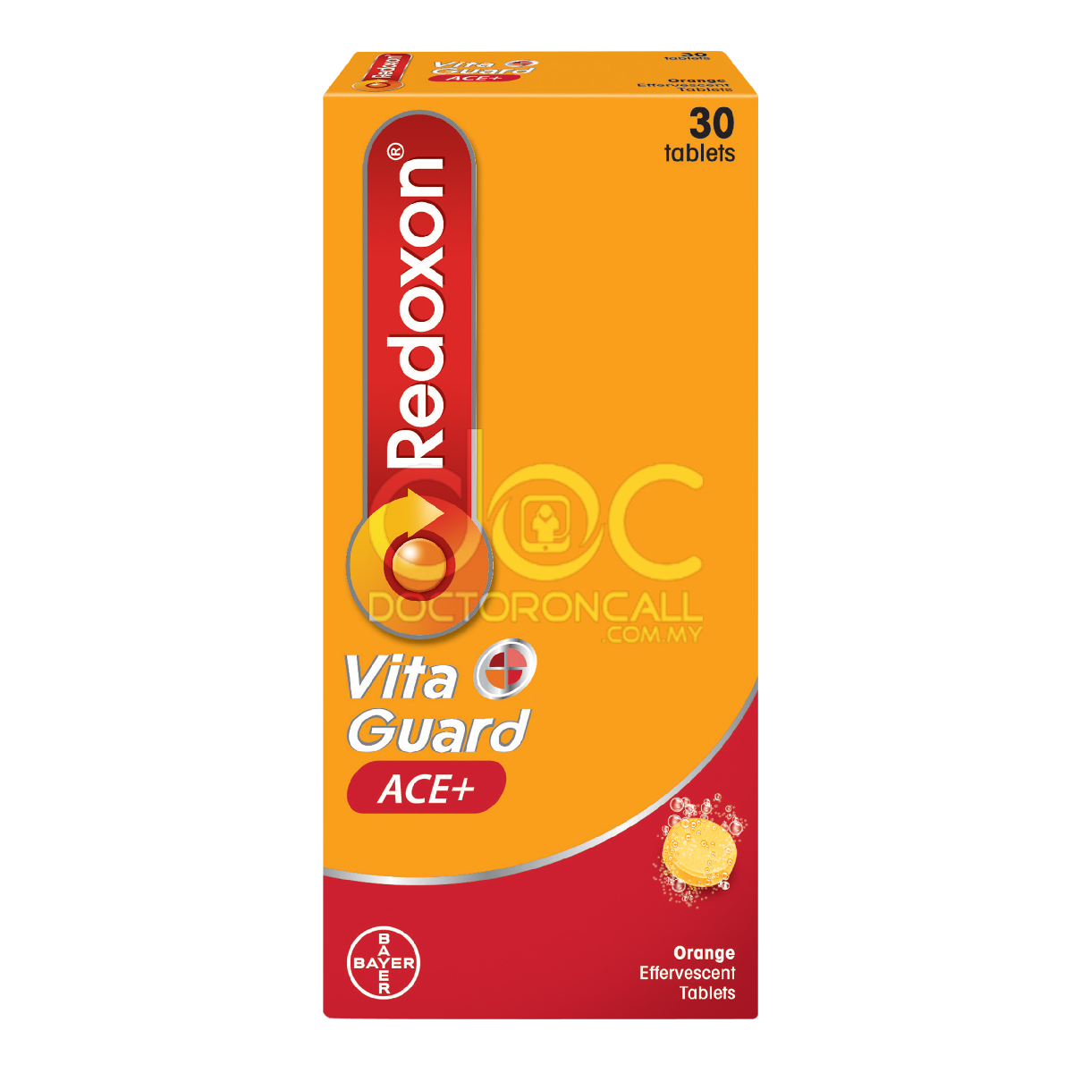 Redoxon Vita Guard Effervescent Tablet (Orange) 30s x2 - DoctorOnCall Online Pharmacy