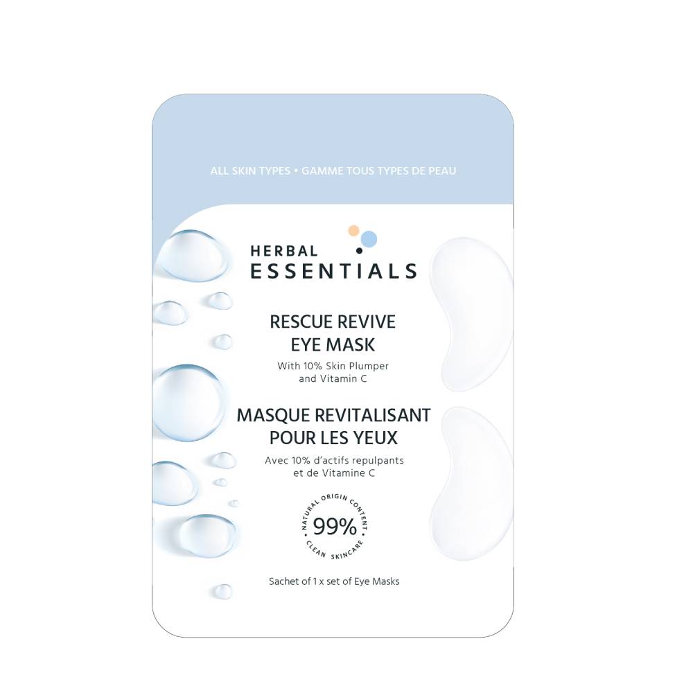 Herbal Essentials Rescue Revive Eye Mask With 10% Skin Plumper And Vitamin C 8s - DoctorOnCall Online Pharmacy