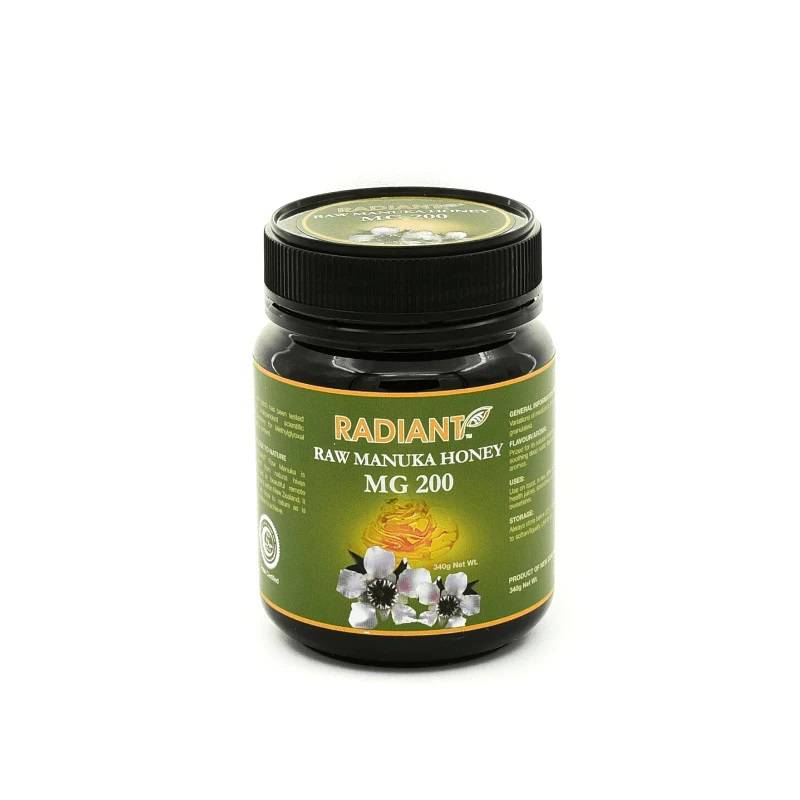 Radiant Raw Manuka Honey MG 200 Natural 340g - DoctorOnCall Farmasi Online