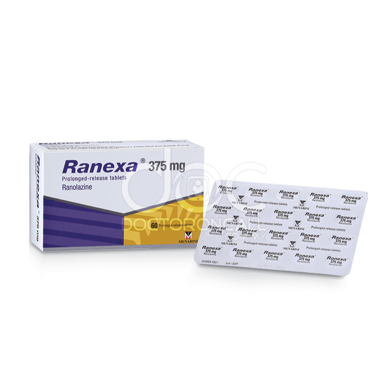 Ranexa 375mg Tablet 60s - DoctorOnCall Farmasi Online