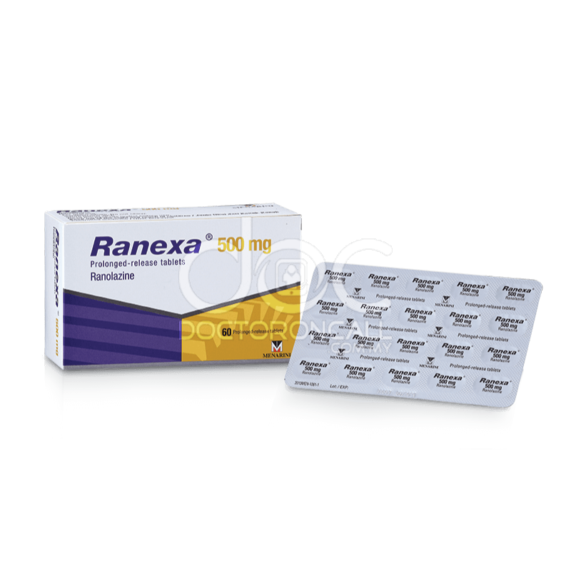 Ranexa 500mg Tablet 60s - DoctorOnCall Online Pharmacy