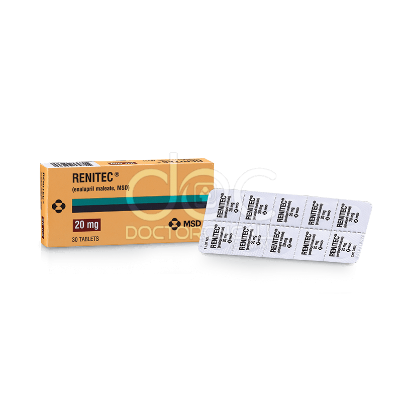 Renitec 20mg Tablet 30s - DoctorOnCall Online Pharmacy