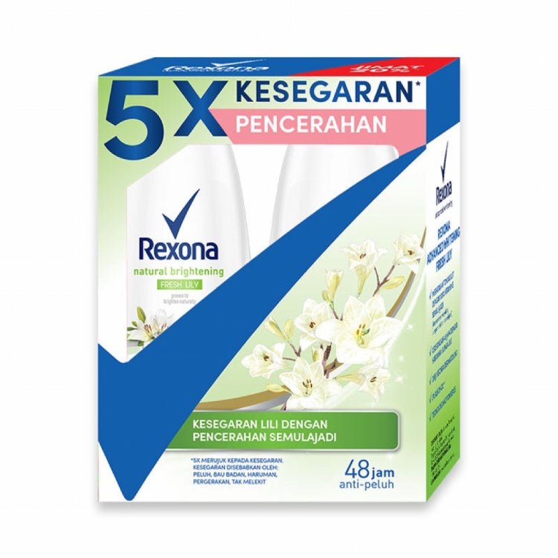 Rexona Women Fresh Lily Roll On 50mlx2 (Twin Pack) - DoctorOnCall Farmasi Online