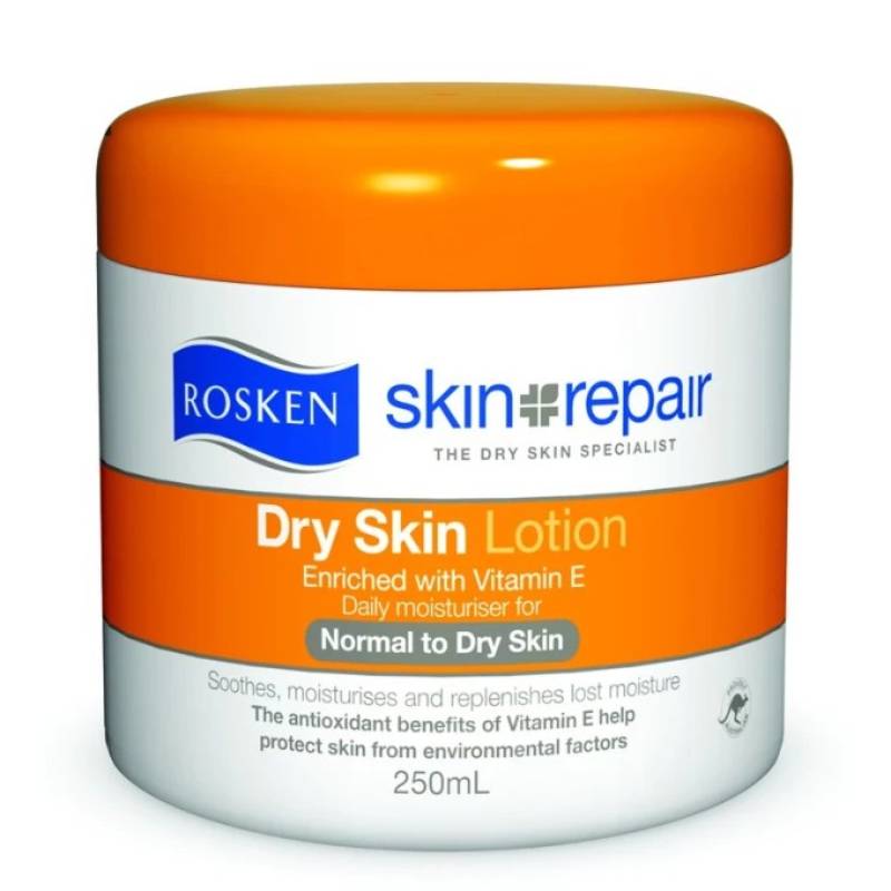 Rosken Dry Skin Lotion With Vit E 250ml - DoctorOnCall Farmasi Online